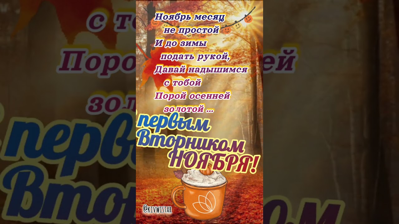 Первый Вторник 4 ноября! Доброе утро!