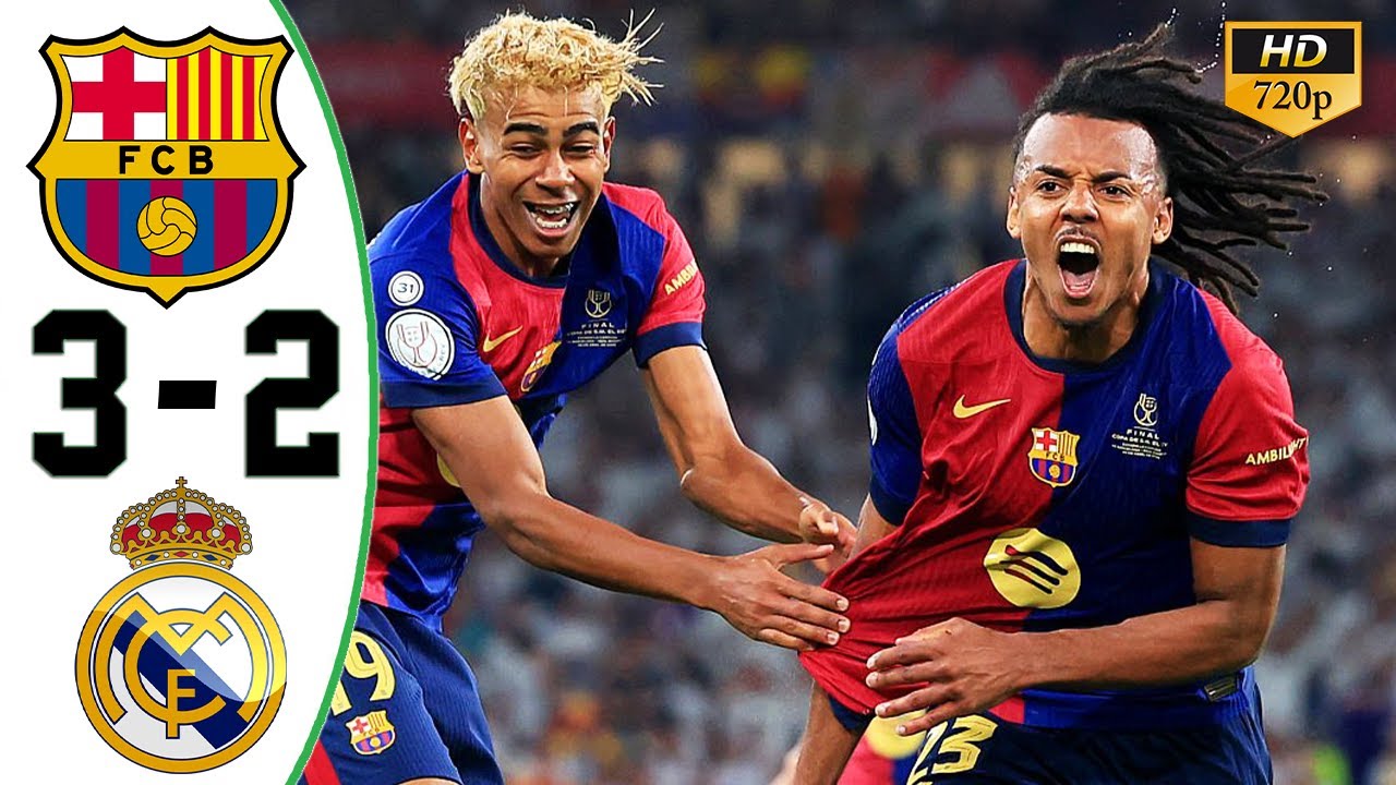 Barcelona vs Real Madrid 3-2 All Goals & Highlights 2025