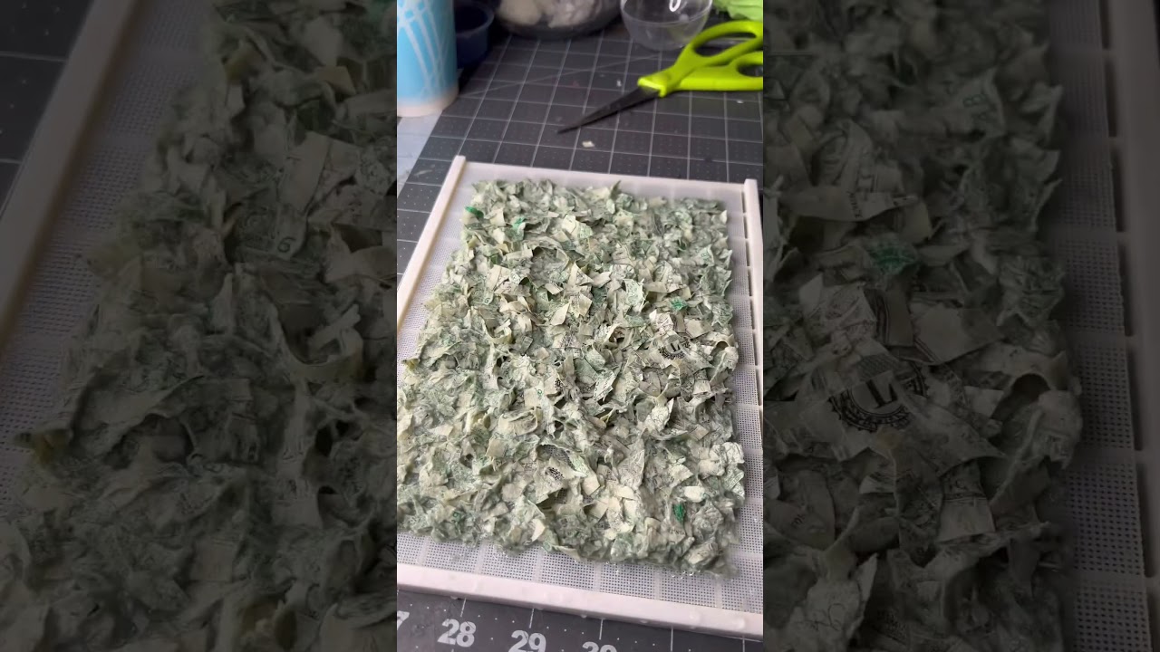 Money paper 💵 #artprocess #papermaking #paper #money
