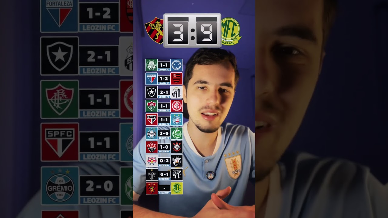 El Mago acerta Sport x Mirassol shorts sportrecife mirassol