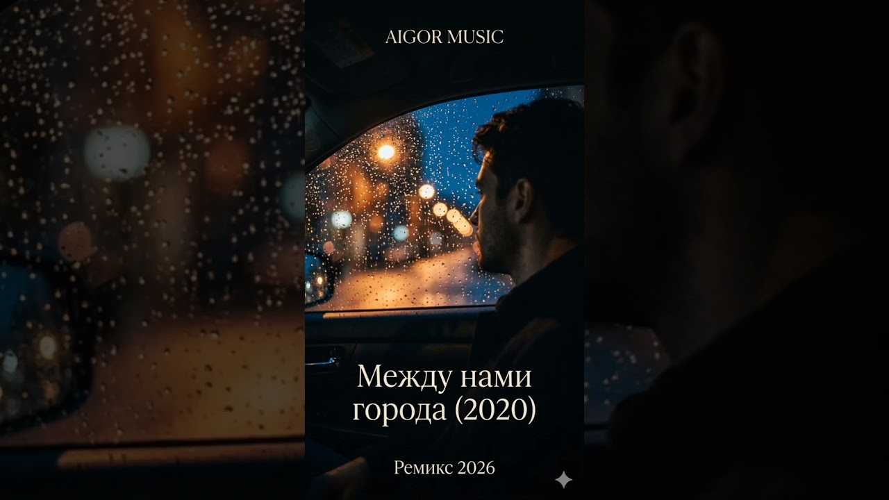 Айгор - " Между нами города "(2020) ремикс 2026 года, песня на мои стихи