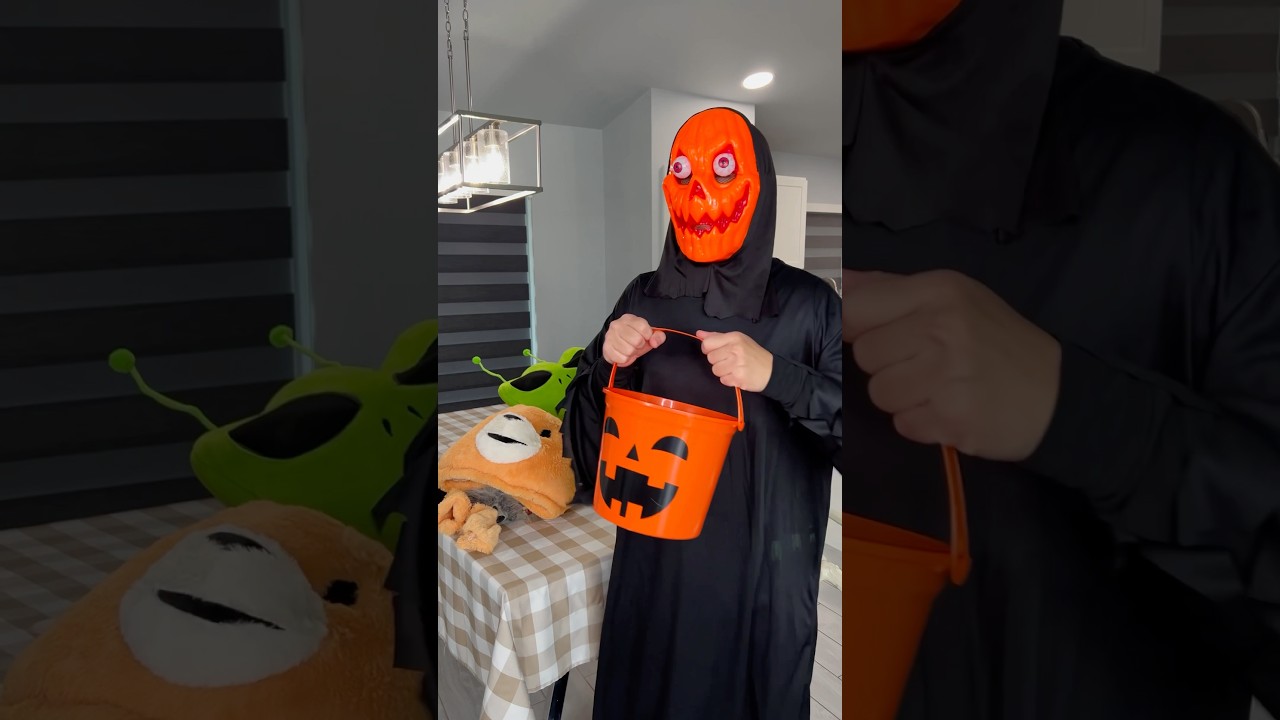 Halloween monster candy heist 🤣🎃 shorts