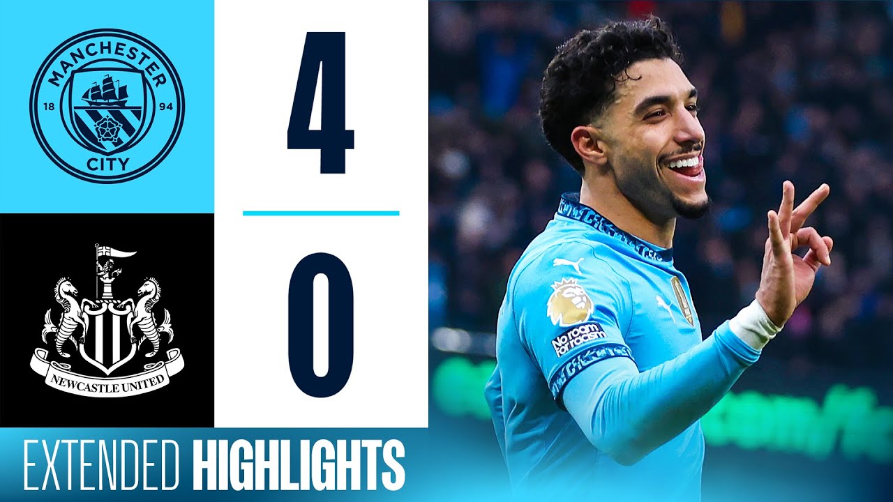 EXTENDED HIGHLIGHTS Man City 4-0 Newcastle | Marmoush HAT-TRICK and McAtee goal!