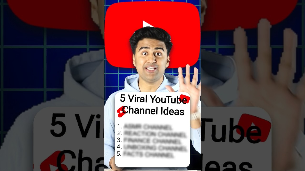 5 VIRAL YouTube Channel IDEAS (2024)🤯💥 shorts viralshorts