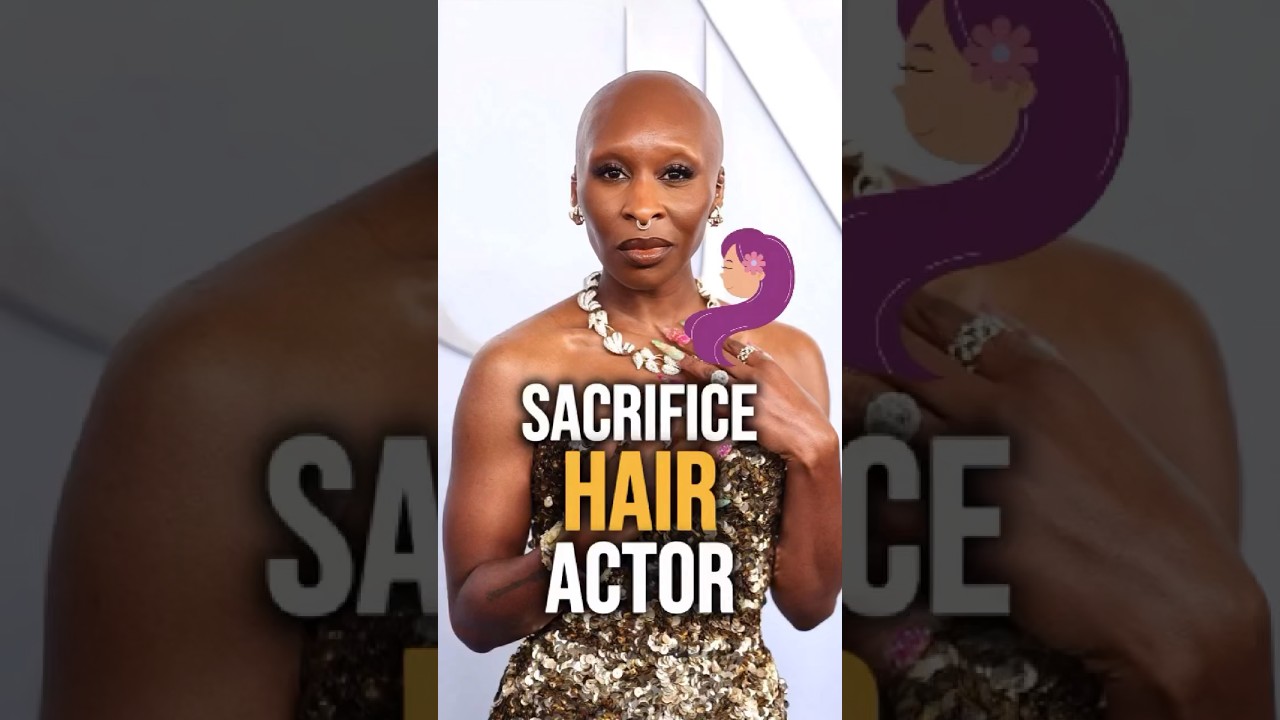The actors who sacrificed their hair for roles.  #CynthiaErivo #ArianaGrande #CharlizeTheron