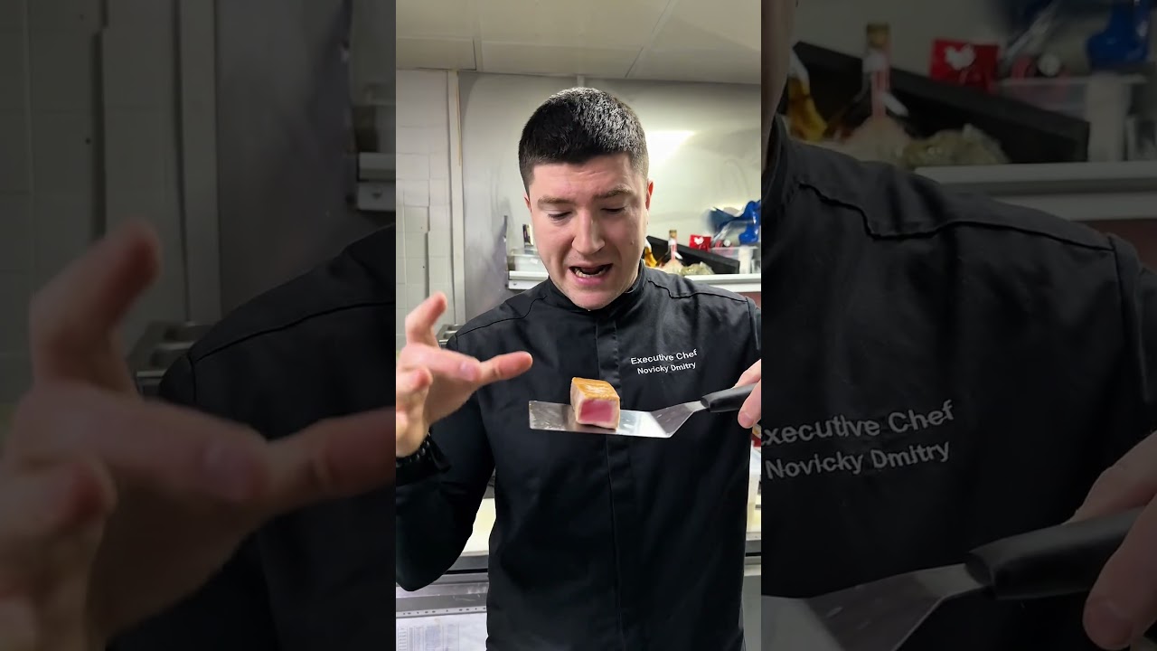 🐟 КАК ПРАВИЛЬНО ПОЖАРИТЬ ТУНЦА 🐟 рецепты foodshorts еда обучение fish