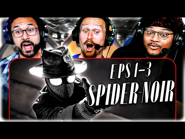 SPIDER-NOIR EPISODE 1 - 3 REACTION – NICOLAS CAGE'S SPIDER-MAN IS KINDA PERFECT?! (BLACK WHITE)