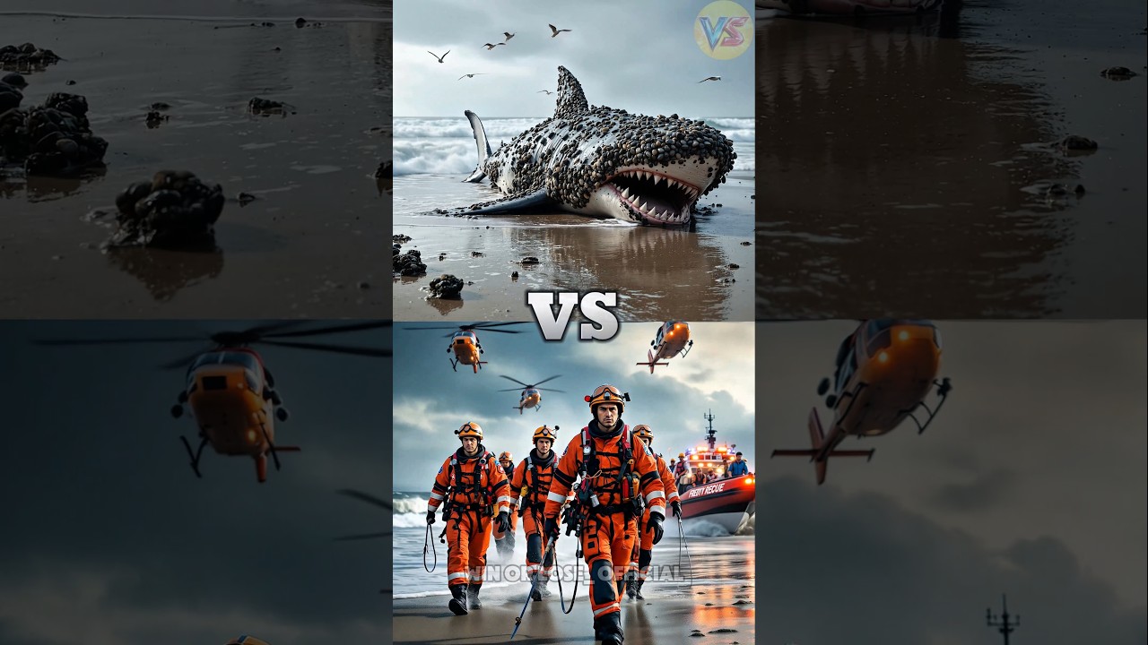 Sea Animals Rescue Team vs The Barnacle Horde(Walrus,Penguin,Killer Whale,Shark,Blue Whale)