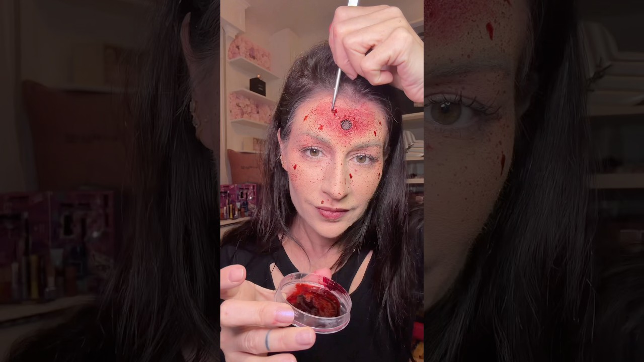 Halloween Makeup 💉🩸fakeblood