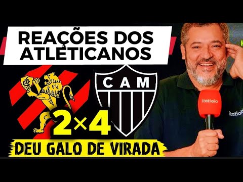 🎙 REAÇÕES dos ATLETICANOS | Sport 2x4 Atlético-MG | Galo dá show fora de casa!