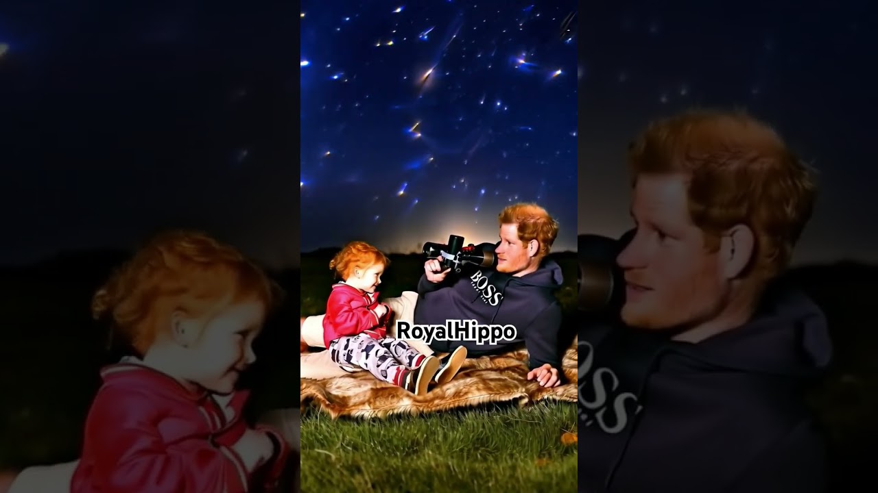 Prince Harry and Lilibet stargazing #stargazing #star #stars #sky #night #nightime nightime