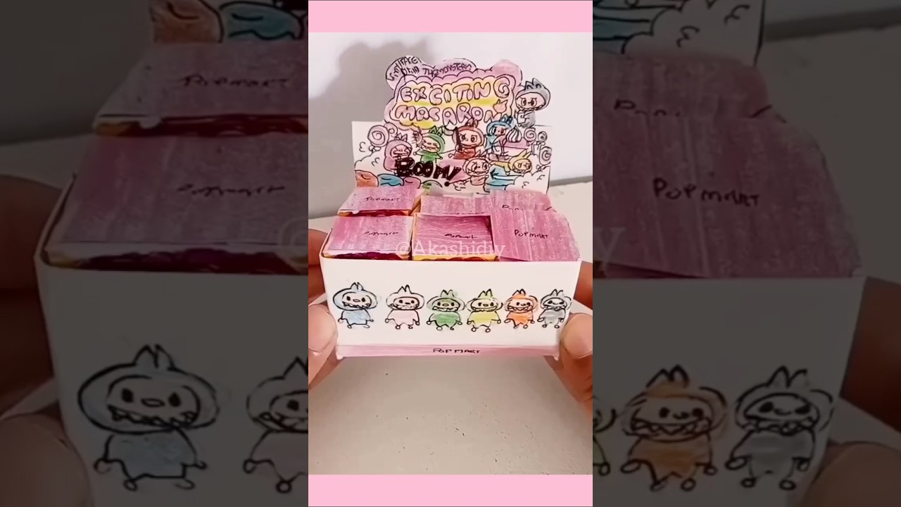 Labubu the exciting mecaron super mini blind box unboxing|| handmade labubu blindbox unboxing