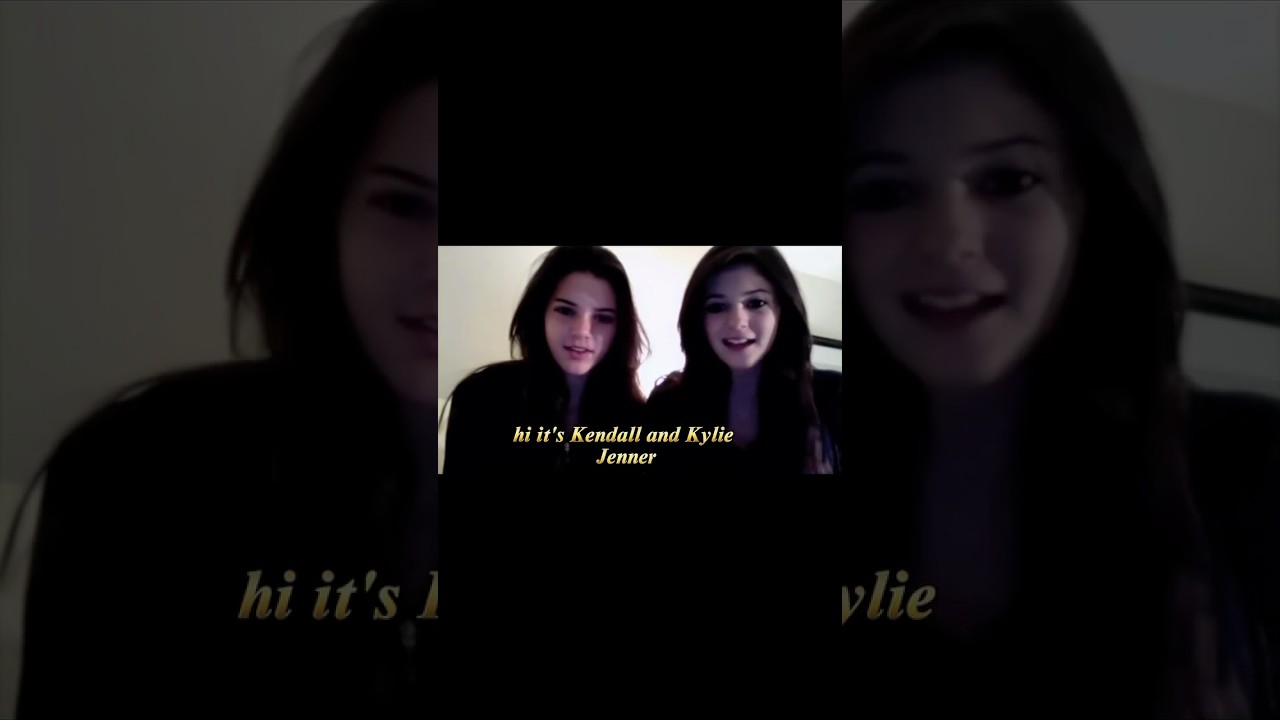 Kendall and Kylie first YouTube video! New viral video viralvideo viralshort fashion celebrity