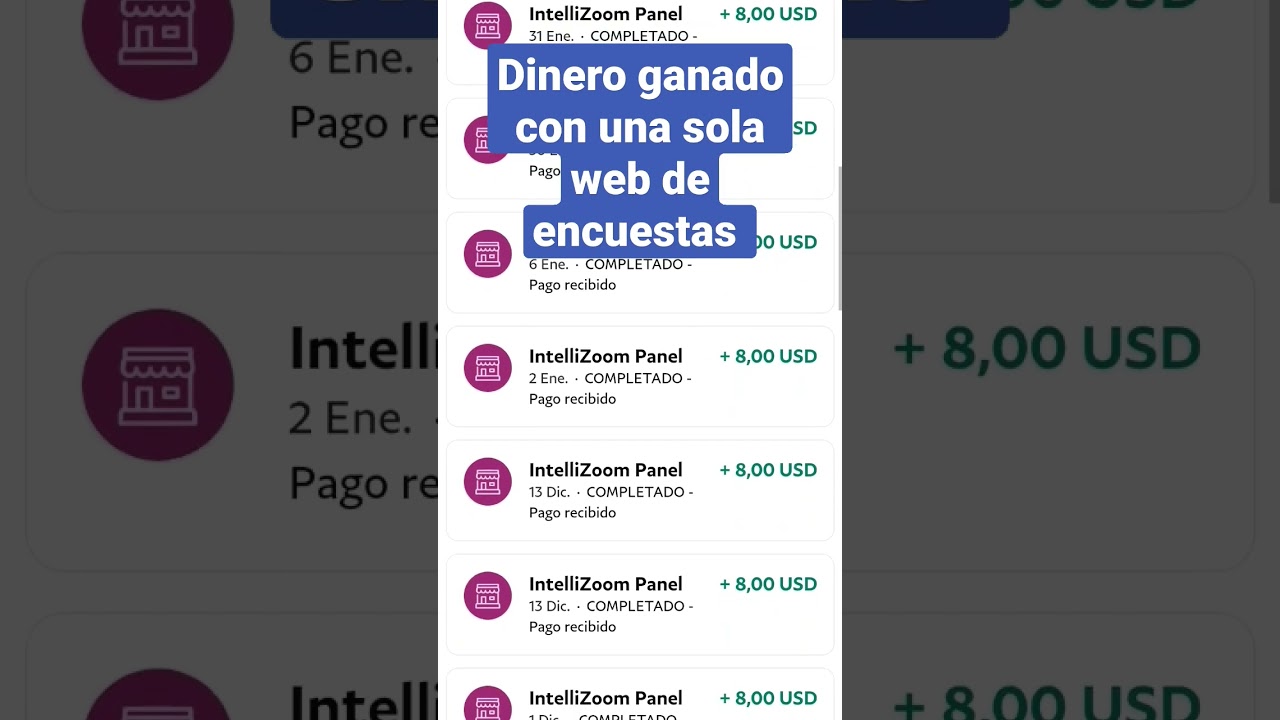 Dinero ganado con una sola web de encuestas pagadas 🤑