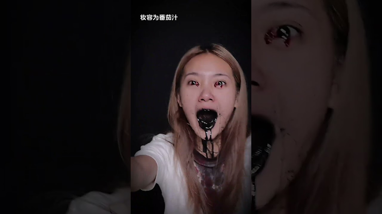 Halloween horror makeup, be timid and cautiousHorror makeup Halloween makeup douyinmkaeup