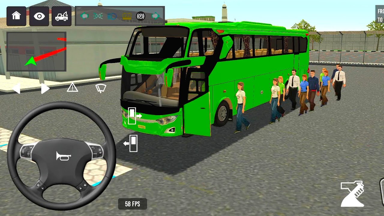 Indonesia Coach bus driving | Euro bus simulator 2025 Android gameplay game 1 Part 86