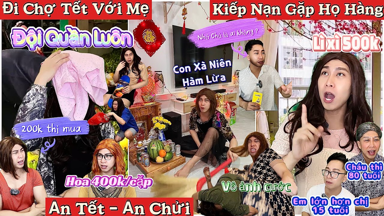 Tổng Hợp Video Ngắn Học Sinh #87 : Đi Chợ Tết Với Mẹ , Ăn Tết Ăn Chửi, Gặp Họ Hàng , Bánh Kẹo Tết