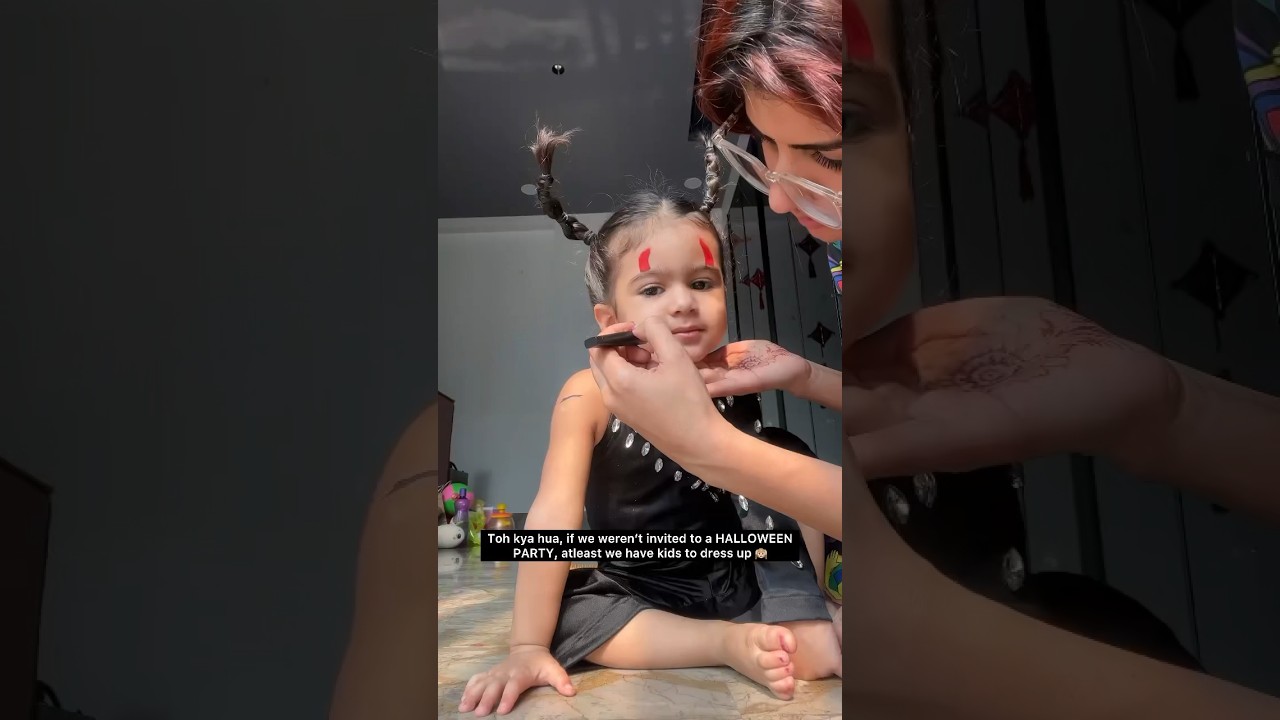 Halloween home party 👻🎃 halloweenparty halloween2023 kidsdress halloweencostume halloween