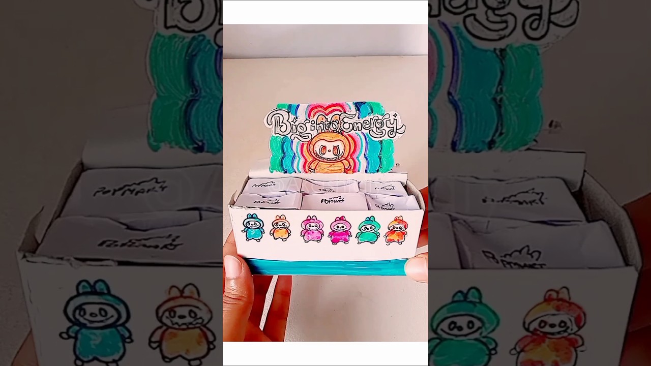 Labubu Biginto energy mini blind box unboxing|| handmade unboxing  labubu blindbox