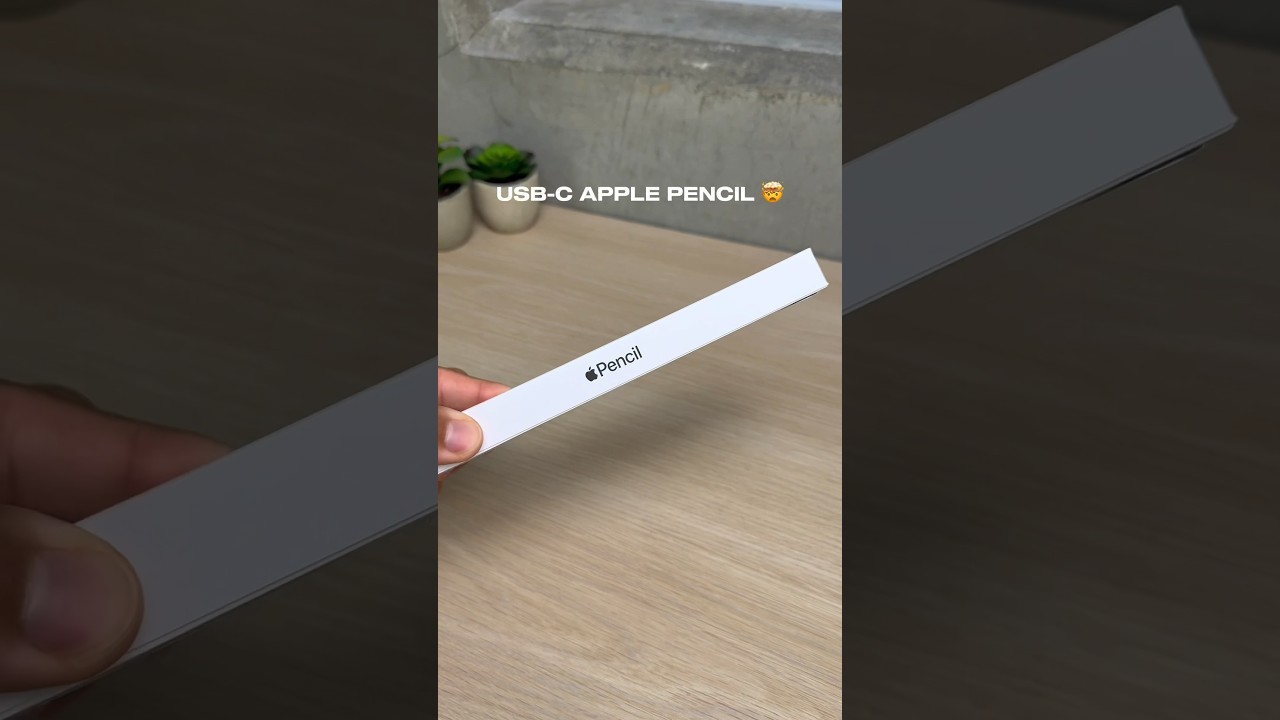 unboxing the new usb-c Apple Pencil 😮‍💨 asmr applepencil satisfying spigen tech