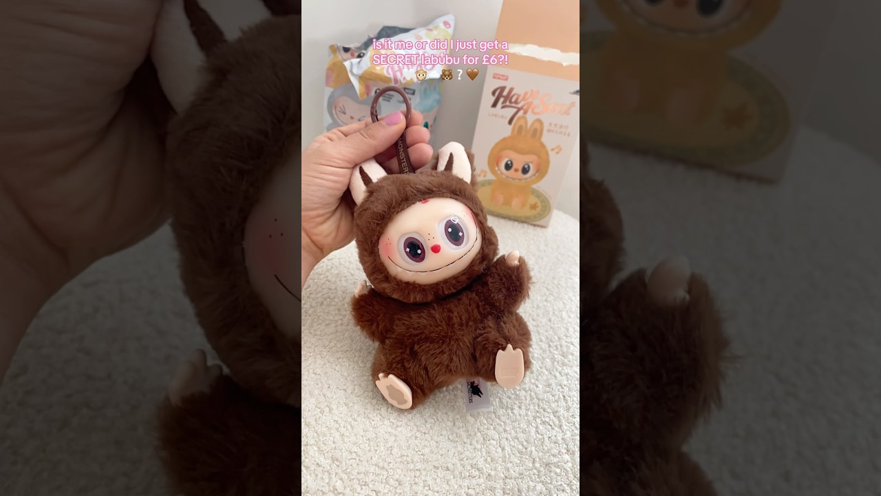 Unbox my *secret* labubu! 🐻🤎 asmr labubu unboxing