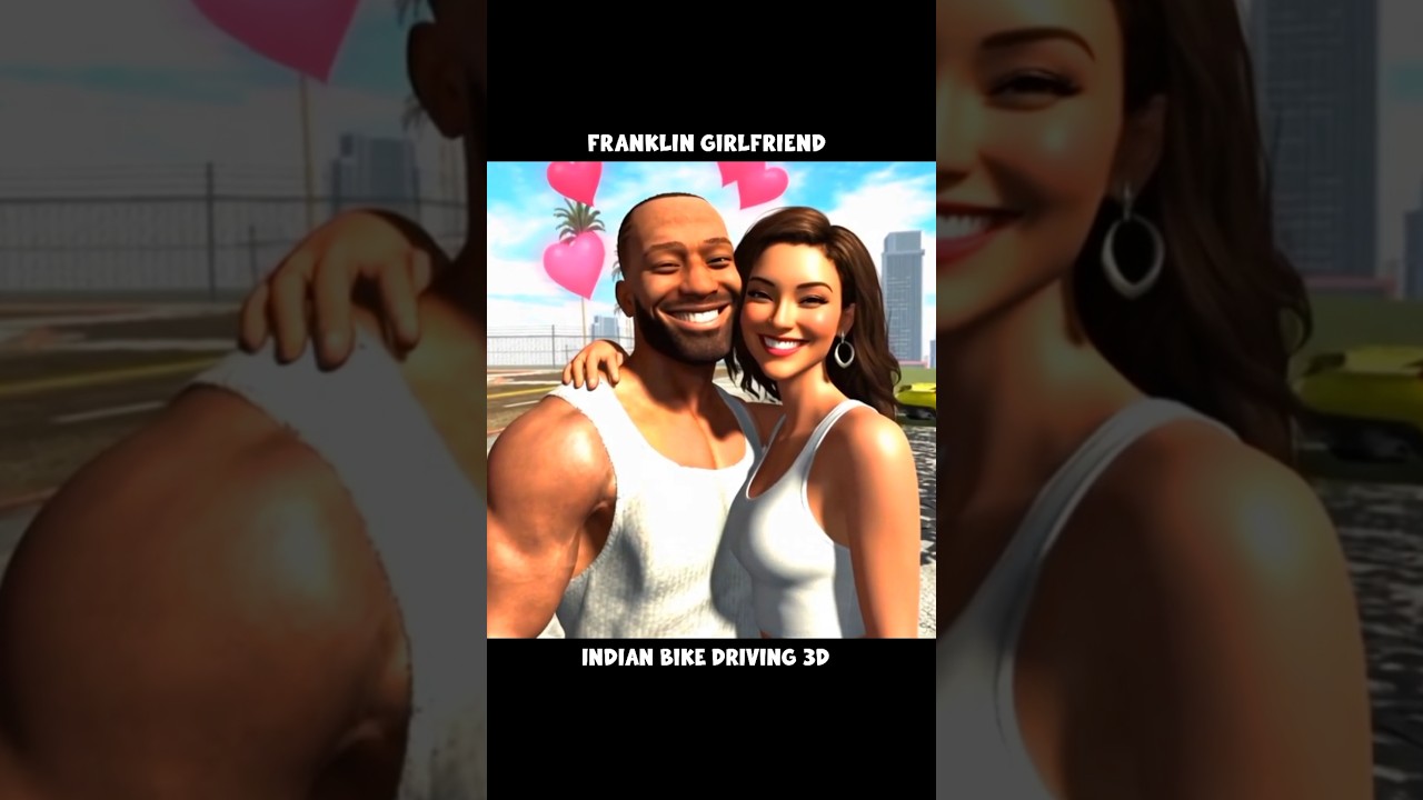 Franklin Girlfriend 🥰 Indian Bike Driving 3d 🤯 | ibd3d gaming shorts gta5