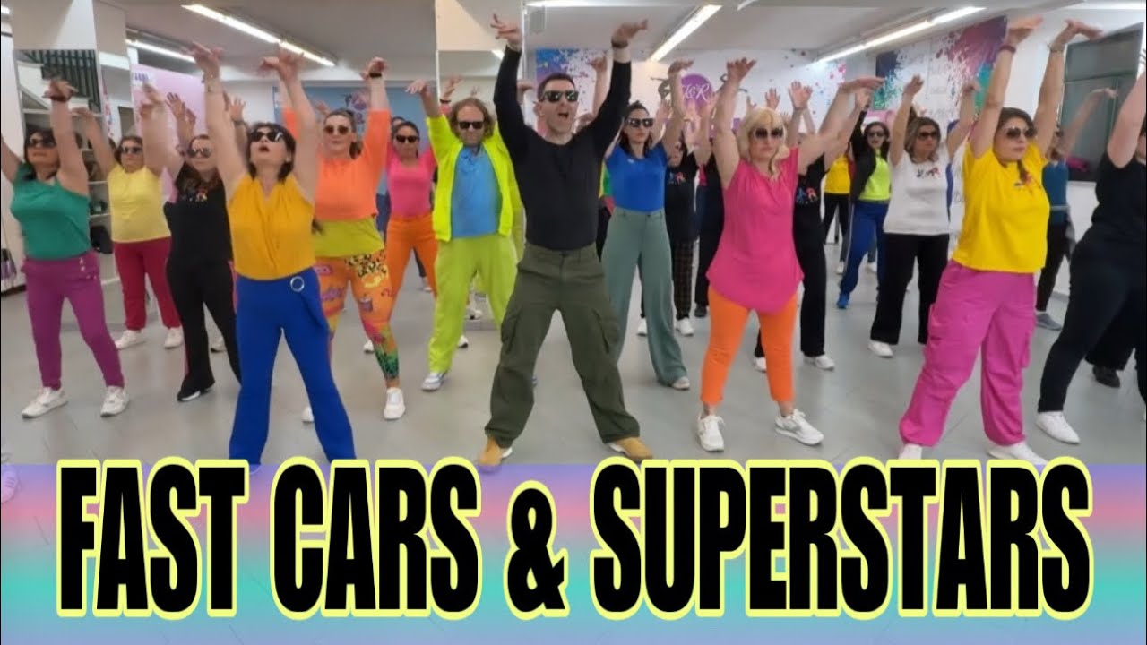 FAST CARS &amp; SUPERSTARS Balla Joey&amp;Rina ( Tutorial ) Balli di Gruppo 2025 SocialDance