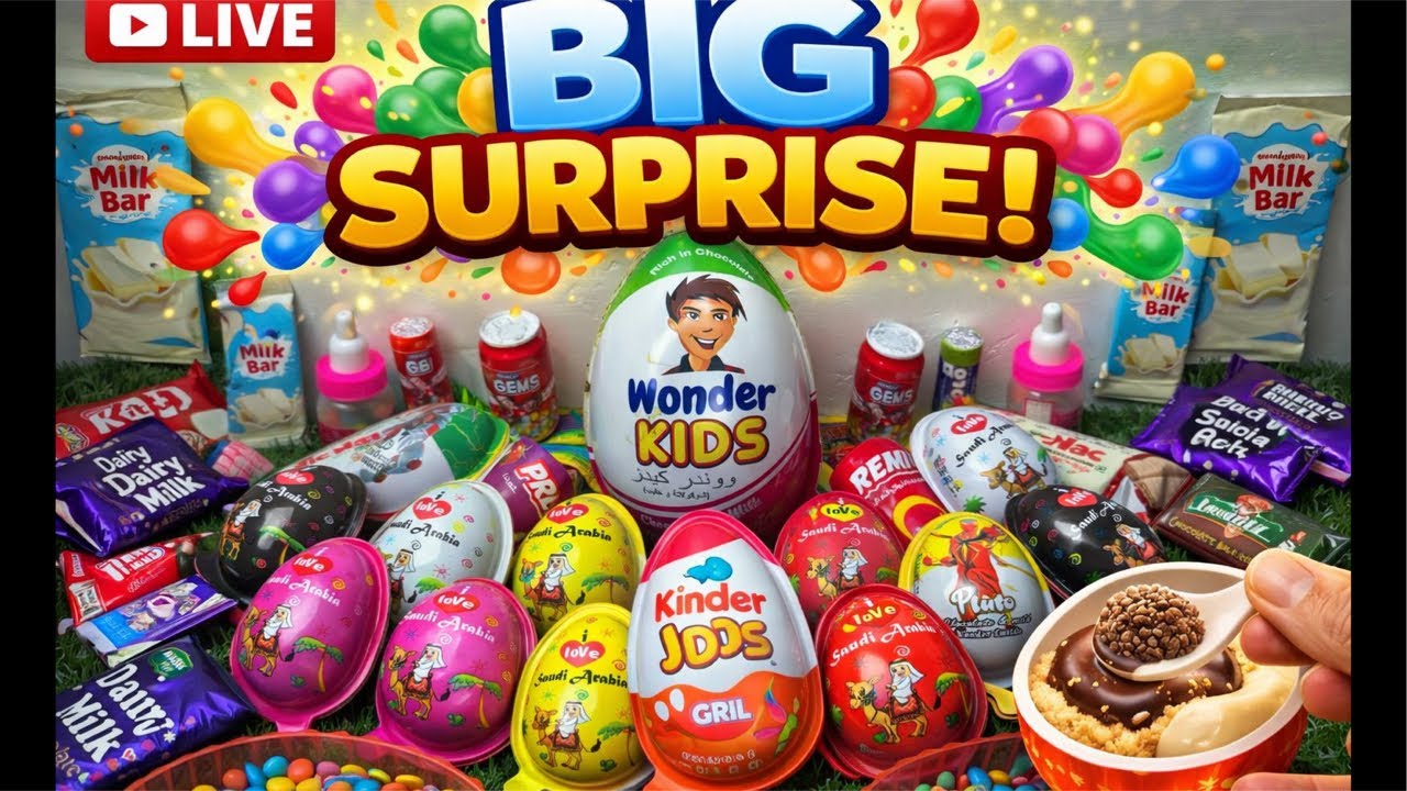 Kinder Joy Unboxing satisfying LIVE VIDEO🥰🥰😋😋 asmr livestream satisfyling kinderjoy