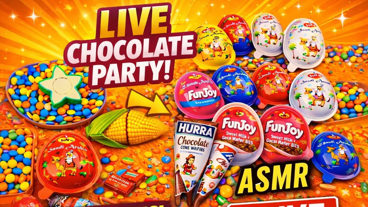 satisfying video with candy asmr🤡🤡🍭| unboxing Joy | asmr livestream