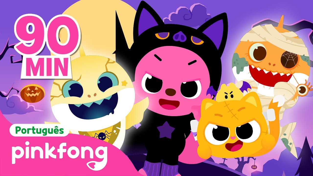 NOVOS⭐️ Halloween 👻 | Canções Infantis | + Completo | Pinkfong, Bebê Tubarão! Canções para Crianças