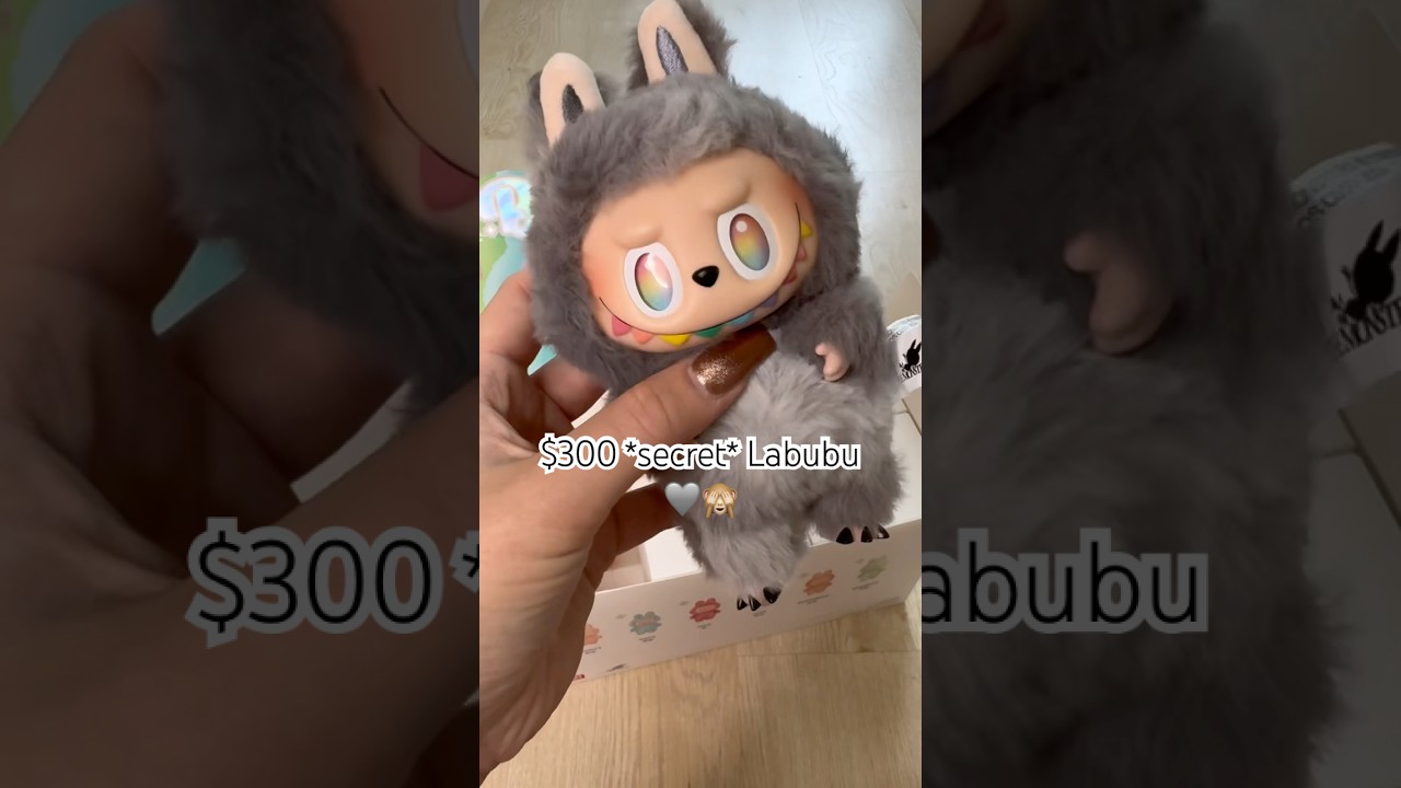 $300 Secret LABUBU *asmr* unboxing🙈🩶unboxing labubu secret asmr