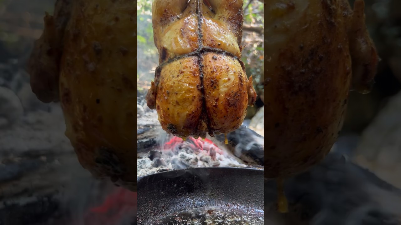 Doğada Kızarmış Bütün Tavuk 🐔 | Roasted Chicken in Nature