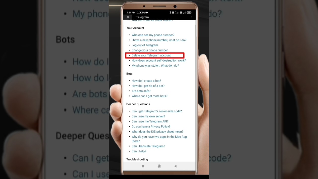 How to Permanently Delete A Telegram Account yashwantvishwakarma telegram