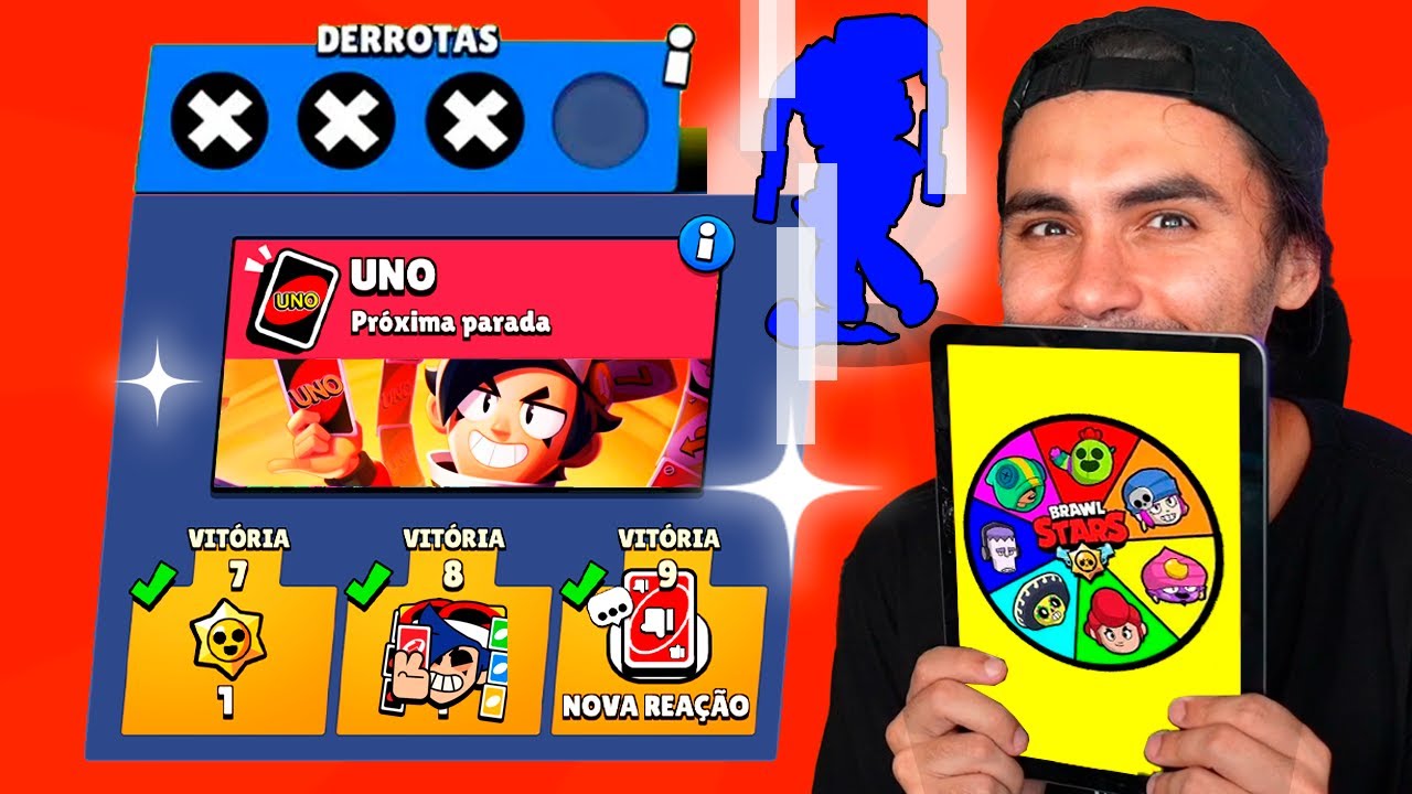 USEI UMA ROLETA NO DESAFIO UNO E... Brawl Stars