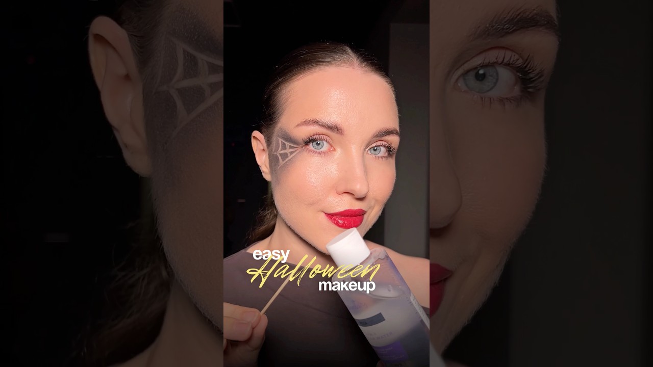Макияж на Хэллоуин | easy Halloween makeup makeuptutorial halloweenmakeup макияж бьютилайфхаки