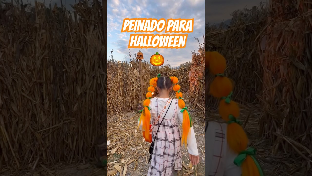 Peinado Facil para Halloween 🎃 ✨ tutorial minivlog hairstyle halloween hair mom