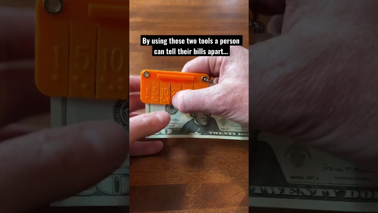 Making money accessible for the blind #money #blind #tech #braille #tool