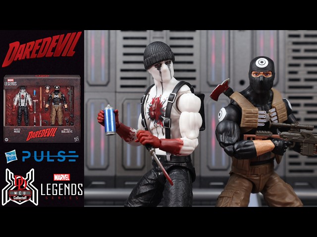 Marvel Legends Daredevil MUSE & BULLSEYE Hasbro Pulse Exclusive 2-Pack Comic Figure Review