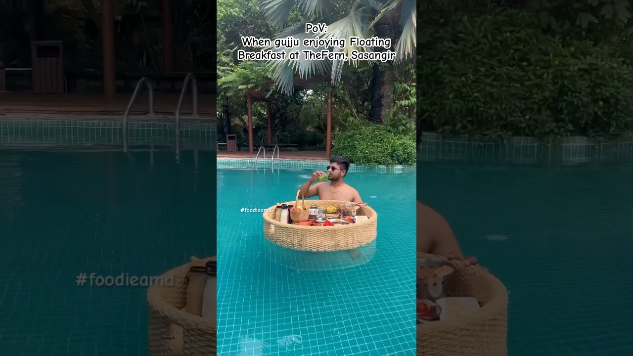 Floating Breakfast at The Fern Gir Resort | Part -2 🥰 trending blogger vlog viralshort gujju