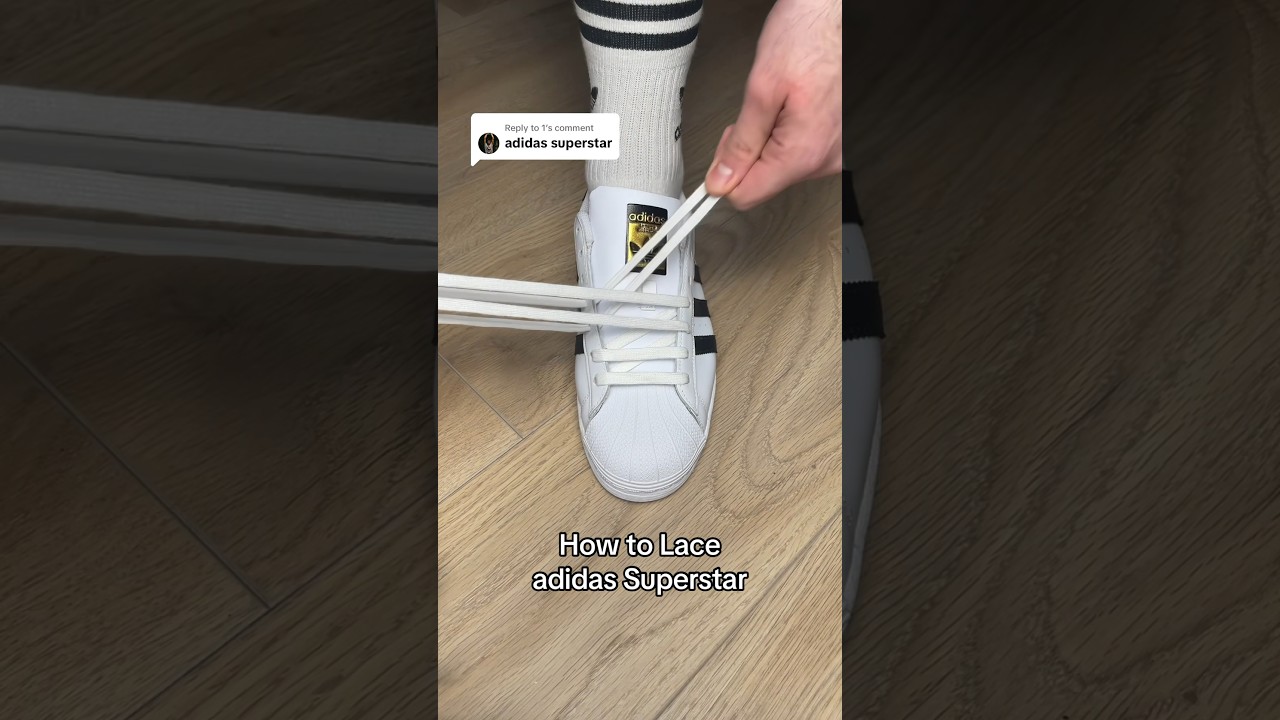 The OG way to lace your adidas Superstars! 👀👟