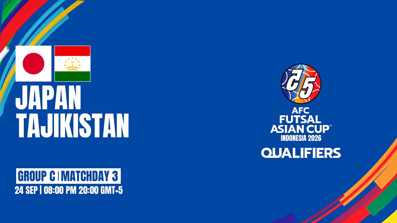 Japan v Tajikistan | MD3 | AFC Futsal Asian Cup 2026 Qualifiers