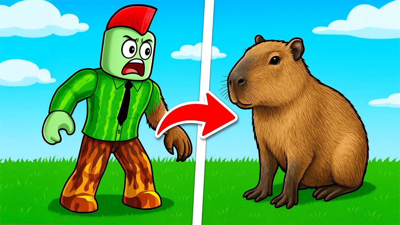Job Veranderd In Een Capybara In Roblox!