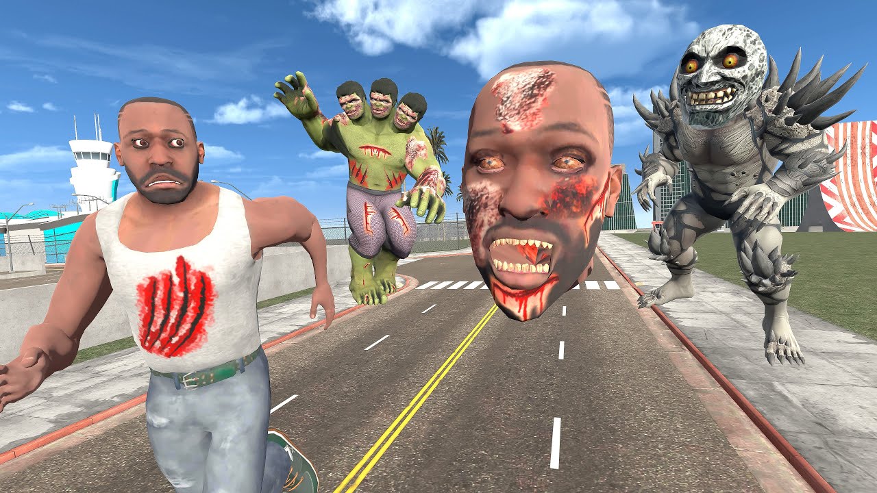 Franklin Found Secret Monster Button Escape Room In Indian Bike Driving 3d