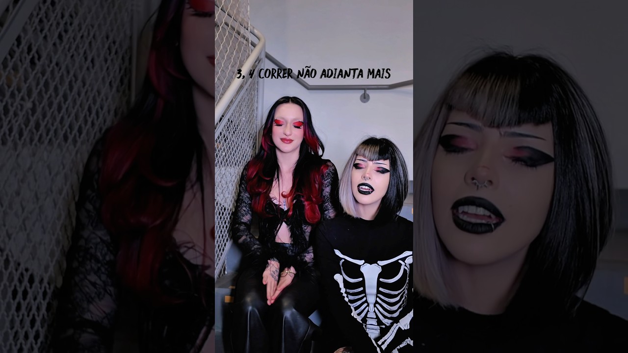 CANTANDO NA ESCADA DIA 1 Homem Torto terror halloween ariah