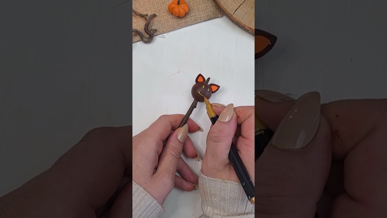 DIY Herbstring basteln 🦇☺️ shorts diy halloween