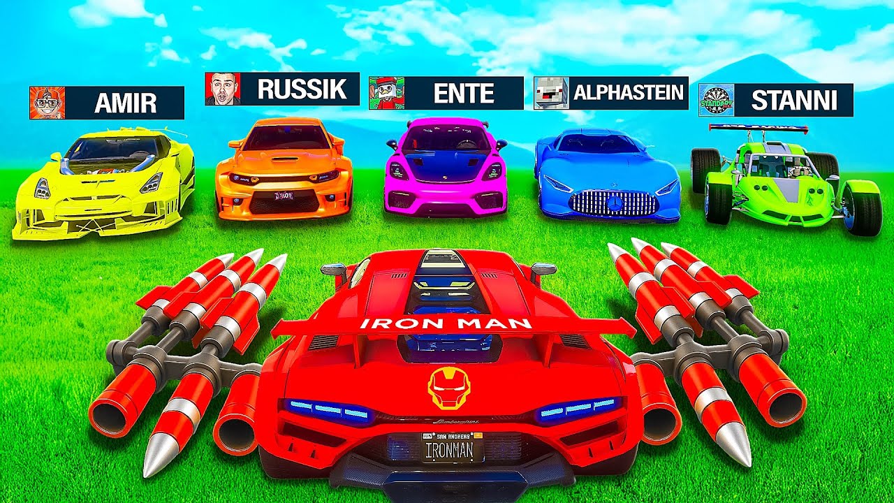 5 YOUTUBER als IRON MAN JAGEN in GTA 5! (..sie hatten keine chance😂)