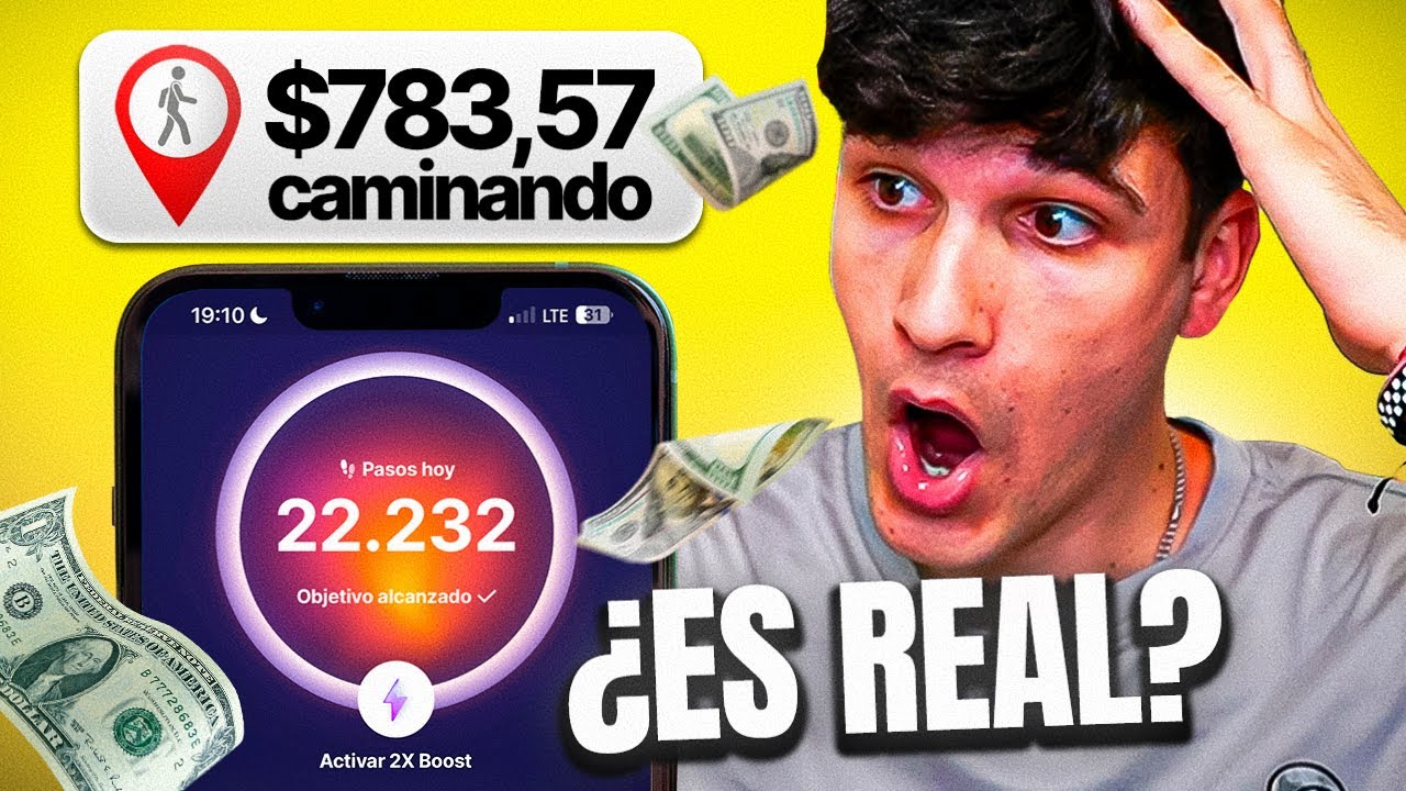 ✅ Cómo GANAR DINERO CAMINANDO con tu CELULAR 🤑 App GANA DINERO CAMINANDO 2025