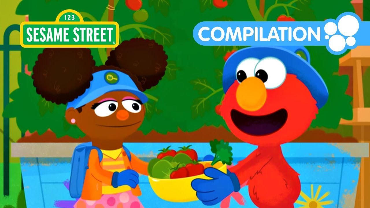 Sesame Street: Elmo's Vegetable Garden | Nature Explorers Compilation