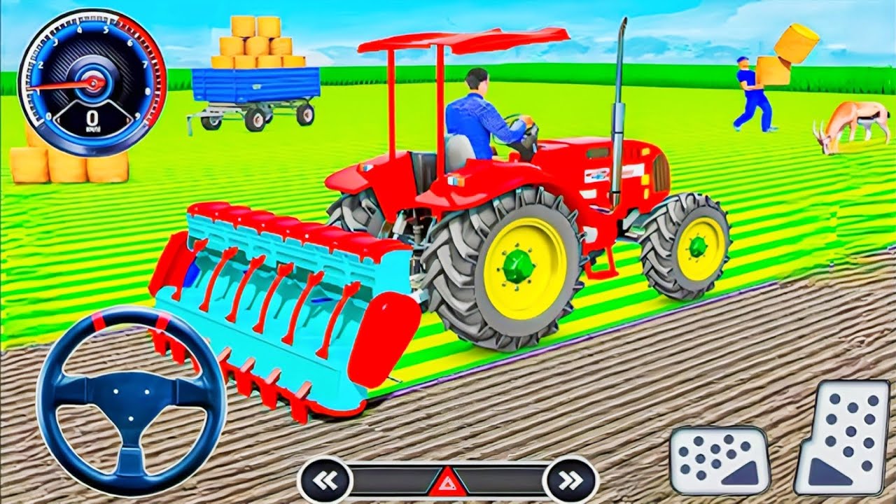 Modern Tractor Farming Driving Simulator 3D - New Tractor Games - Android Gameplay