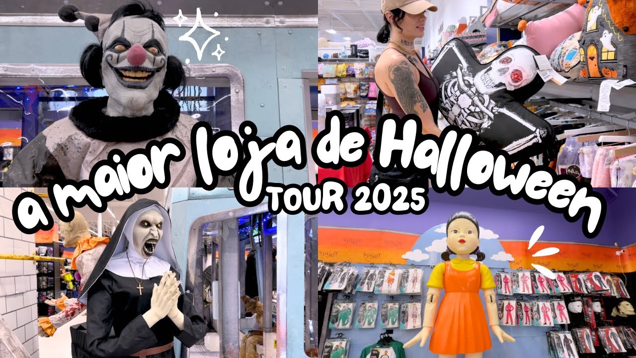 TOUR NA SPIRIT HALLOWEEN 2025 - A MAIOR LOJA DE HALLOWEEN DOS EUA!